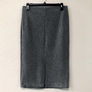 Jennifer Lopez Gray Textured Stretch Pencil Skirt S
